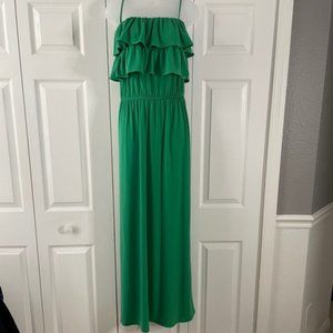 Suzi Chin Ruffled Convertible Maxi Dress NWOT